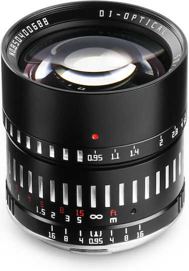 TTArtisan Crop Φωτογραφικός Φακός 50mm f/0.95 Σταθερός για Fujifilm X Mount Ασημί