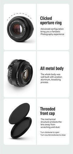 TTArtisan Crop Camera Lens 50mm f/2 Fixed for Nikon Z Mount Black