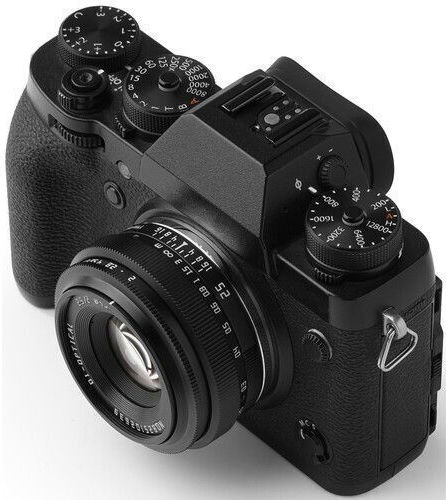TTArtisan Crop Obiectiv Foto 25mm f/2 Fix pentru Montura Fujifilm X Black
