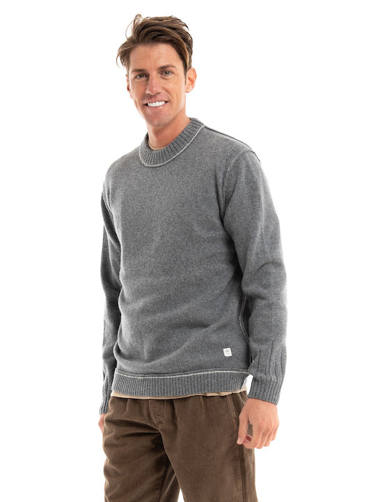 Gabba Magne Men's Long Sleeve Sweater Knit Grey Melange