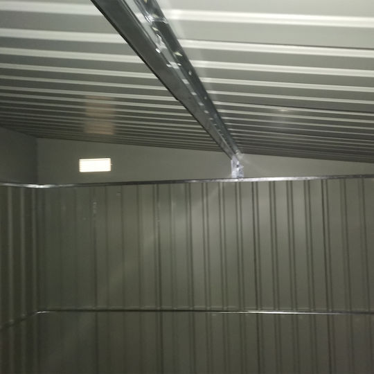Μεταλλική Αποθήκη Κήπου Μαύρη με Αεραγωγό Μ3.45xΠ2.80xΥ2.01m