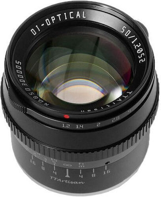 TTArtisan Crop Φωτογραφικός Φακός 50mm f/1.2 Σταθερός για Canon RF Mount Black