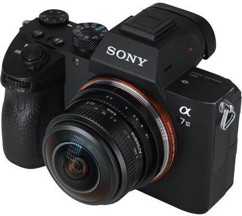 7artisans Obiectiv Foto Crop 4mm f/2.8 Ochi De Pește Circular Pentru Montaj Sony E Negru