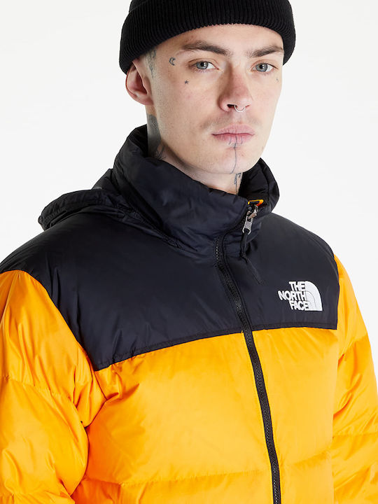 1996 Retro Nuptse Men's Winter Puffer Jacket Orange