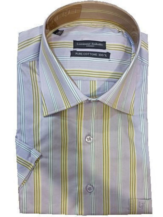 Luciano Faketti Striped Shirt with Short Sleeve