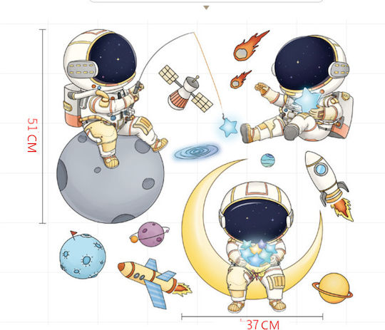 Kinder Wandsticker Wand Astronauten
