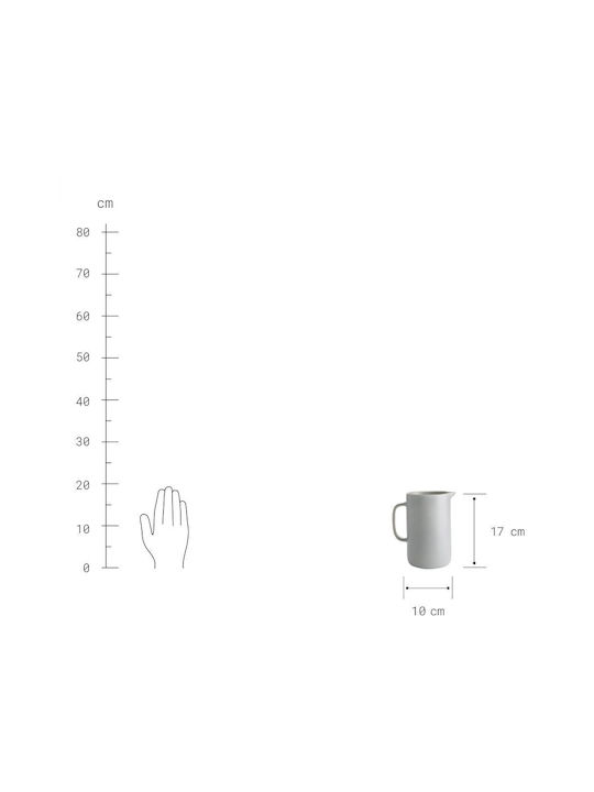 Butlers Grove Krug Keramik Grey 1100ml 1Stück