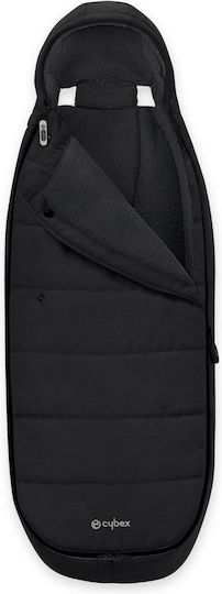 Cybex Gold Universal Stroller Footmuff Moon Black With Fleece Lining 97x40cm