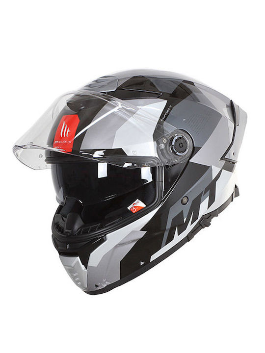 MT Thunder 4 SV Fade B2 Full Face Helmet DOT / ECE 22.06 1500gr Grey Gloss