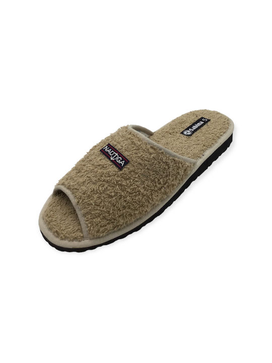 Men's towel slippers sabina 10121012 beige