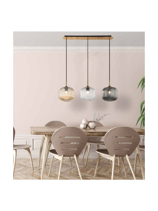 Zambelis Lights Pendant Light Multicolour Rail with Socket E27 80x20x200cm