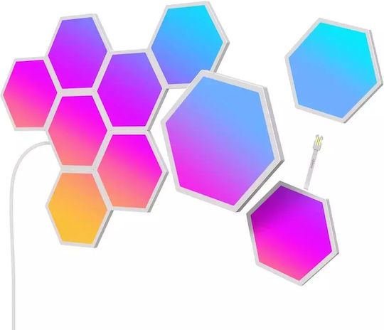 Govee Smart Διακοσμητικό Φωτιστικό Glide Hexa LED RGBIC Hexagon 10τμχ