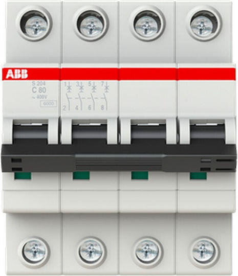 Abb Автоматичен Прекъсвач 80Спецификация Четириполюсен AC 79510