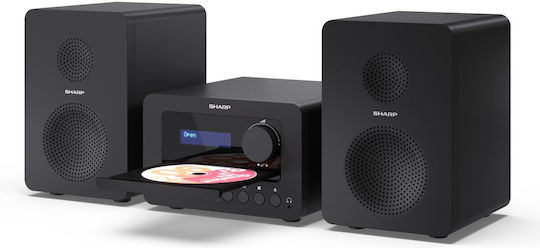 Sharp Аудиосистема 2 Tokyo XL-B520DBK 40W с CD / Цифрови медии Player и Bluetooth Черен