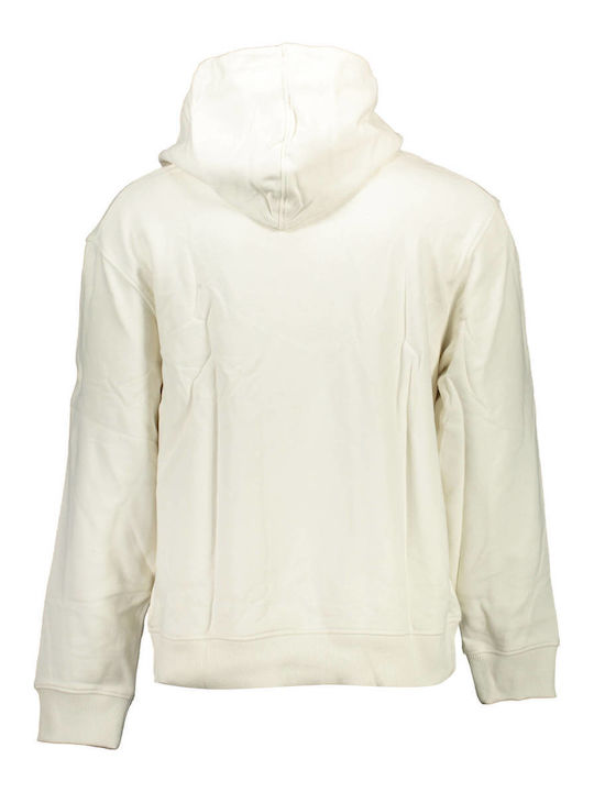 Calvin Klein Men's Sweatshirt with Hood White