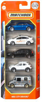 Mattel MBX City Drivers Set Spielzeugautos Matchbox Polizei MBX Stadtfahrer für 3++ Jahre