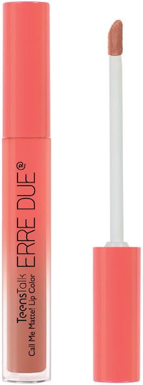 Erre Due Teen's Talk Call Me Matte Long Lasting Liquid Lipstick Matte 203 Lava Cake 2.7ml