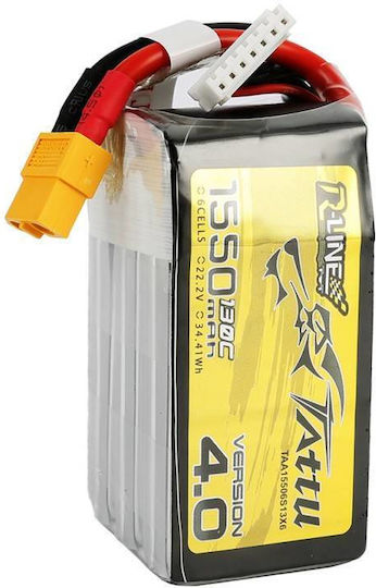 Tattu R-Line V4 Μπαταρία Li-Po 22.2V 1550mAh 130C 6S XT60 για Drone