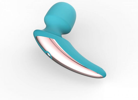 Toyz4lovers Luxury Top Vibrator Massage 15cm Turquoise Silver