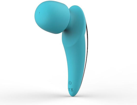 Toyz4lovers Luxury Top Vibrator Massage 15cm Turquoise Silver