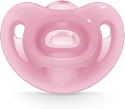 Nuk Schnuller Silikon Sensitive Pink für 0-6 Monate 1Stück