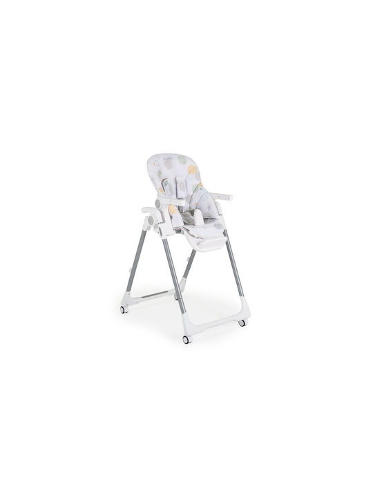 Moni Bueno Foldable Baby Highchair With Adjustable Height Gray