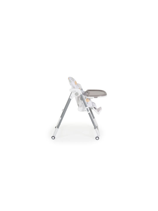 Moni Bueno Foldable Baby Highchair With Adjustable Height Gray