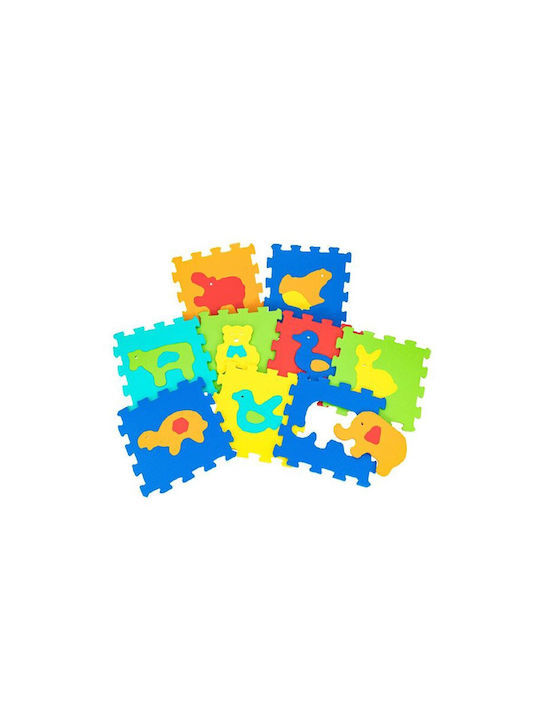 Globo Interactive Floor Puzzle with Animals 9 Pieces