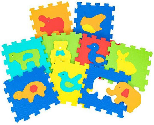 Globo Interactive Floor Puzzle with Animals 9 Pieces