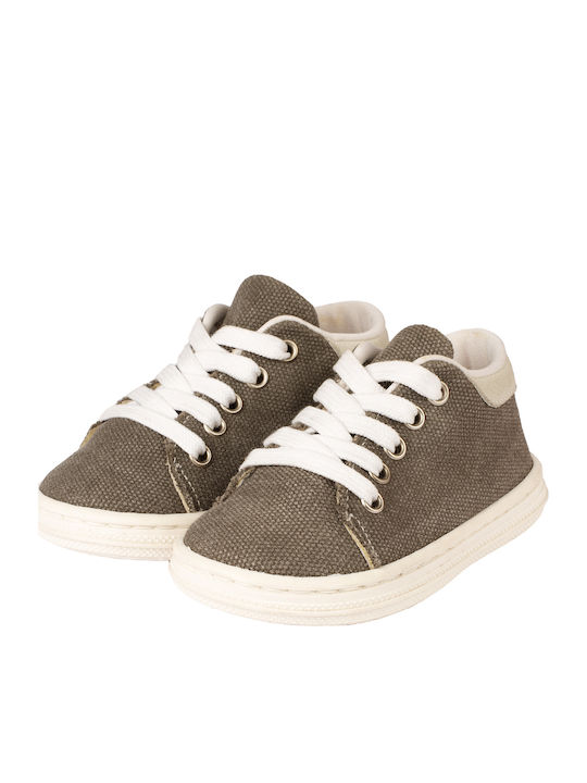 Babywalker Βαπτιστικά Υφασμάτινα Sneakers Γκρι