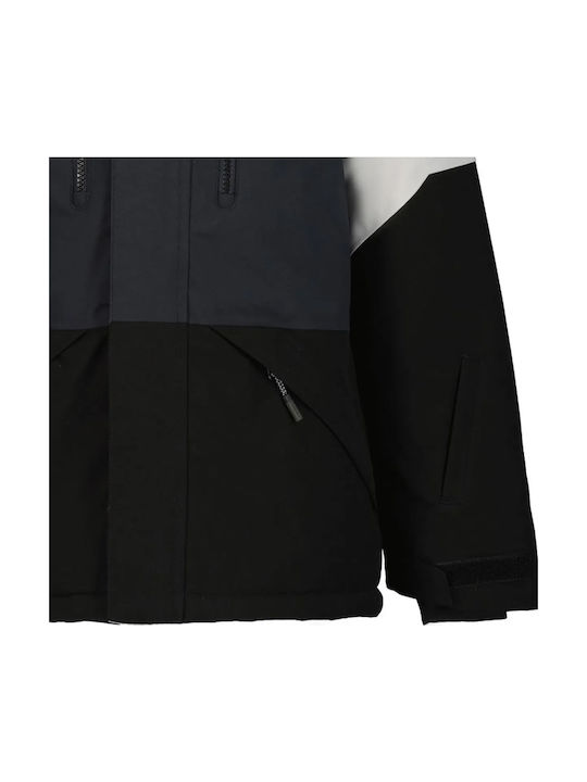 Lucka Waterproof Kids Sports Coat Long Windproof Hooded Grey