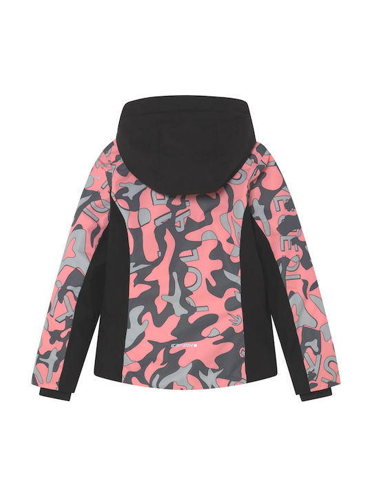 Wasserdicht Kinder Freizeitjacke Kurz mit Futter & Kapuze Rosa Louann