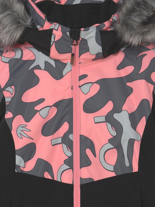 Wasserdicht Kinder Freizeitjacke Kurz mit Futter & Kapuze Rosa Louann