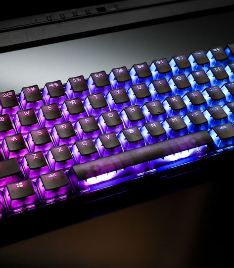 Ducky One 3 Gaming Mechanical Keyboard 60% with Cherry MX Blue switches and RGB lighting (English US) Aura Black