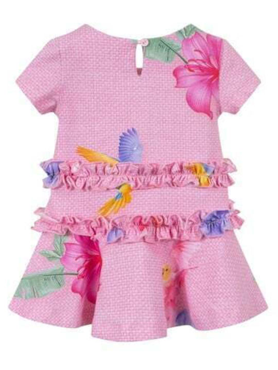 Lapin Kids Dress Short Sleeve Pink