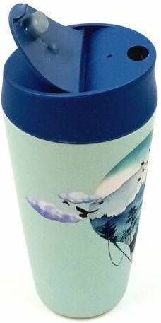 Chic Mic Bioloco Plant Deluxe Air Balloon Mug Bamboo with Lid Multicolored 420ml