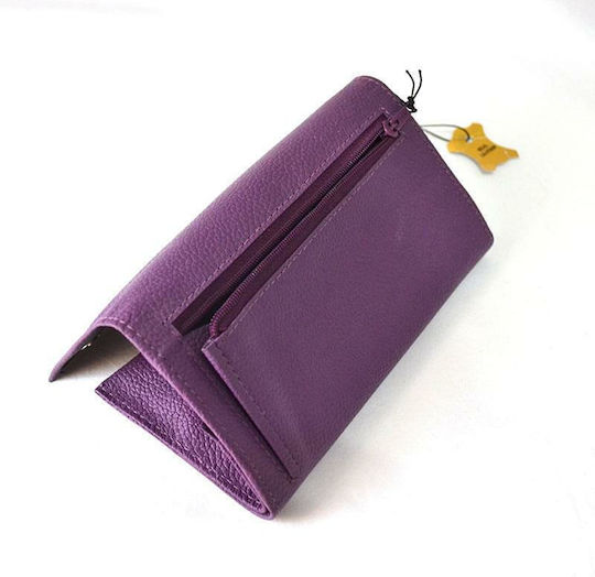 Marvel Tobacco Pouch Made of Purple Artificial Leather with Button