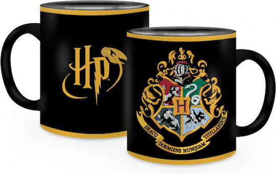 Half Moon Bay Hogwarts Κούπα Κεραμική Μαύρη 400ml