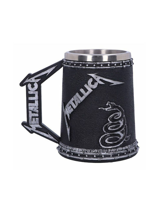 Nemesis Now Metallica Cană Metalic Neagră 600ml 1buc