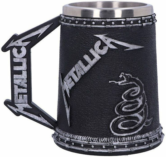 Nemesis Now Metallica Κούπα Μεταλλική Μαύρη 600ml