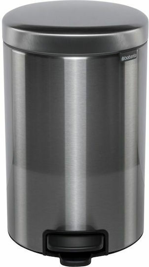 Brabantia NewIcon Кошче Отпадъци Метален с Педал Steel Matt 12лт 1бр Brabantia NewIcon Кошче Отпадъци Метален с Педал Steel Matt 12лт 1бр