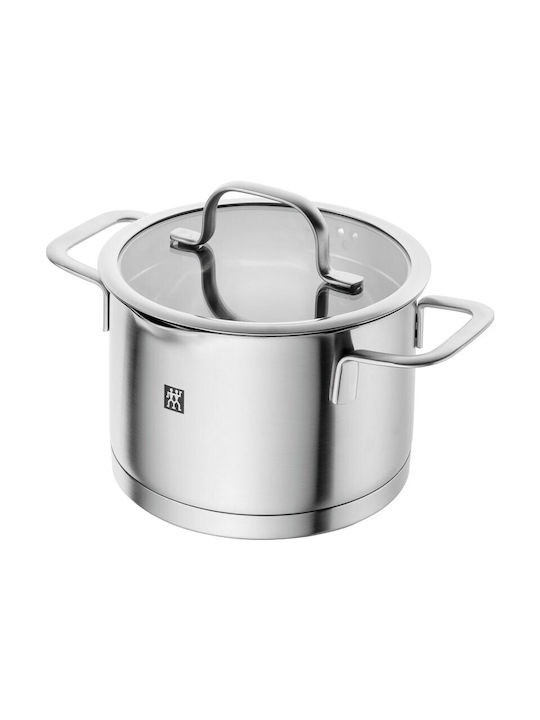 Zwilling J.A. Henckels True Flow Pots Set of Stainless Steel with Ceramic Coating Silver 5pcs
