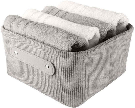 Kleine Wolke Storage Basket Fabric Gray 22x17x11.5cm 1pcs