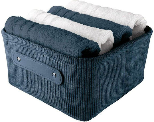 Kleine Wolke Storage Basket Fabric Blue 22x17x11.5cm 1pcs