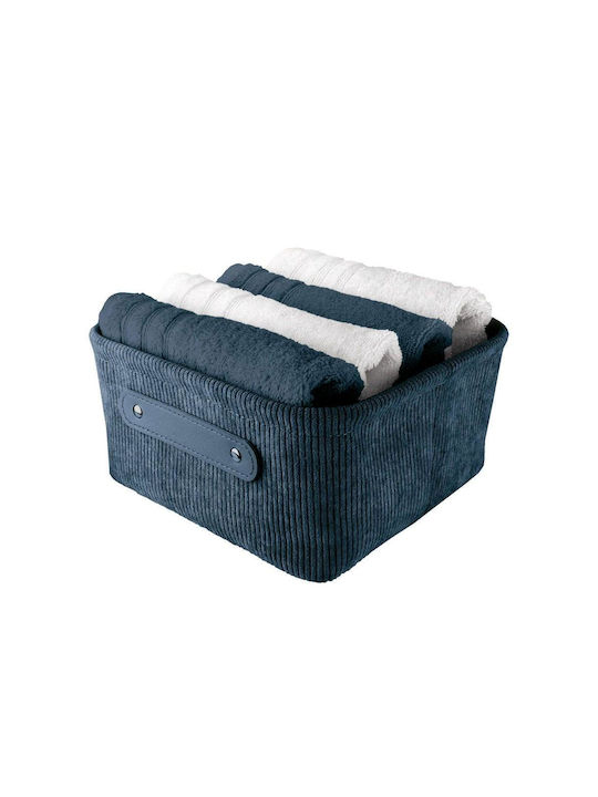 Kleine Wolke Bedford Кошница за съхранение Текстил Син 23x23x11см 1бр