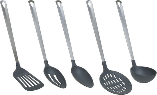 Inox Cooking Utensil Set Black 5pcs