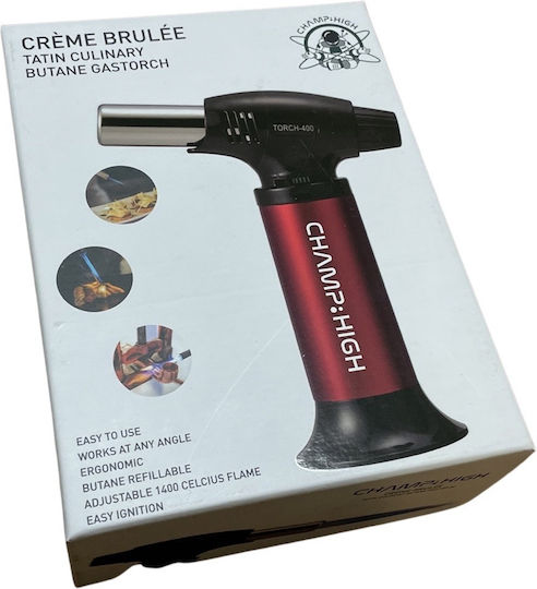Tpster Kitchen Torch with Temperature Setting BHC0303 Red