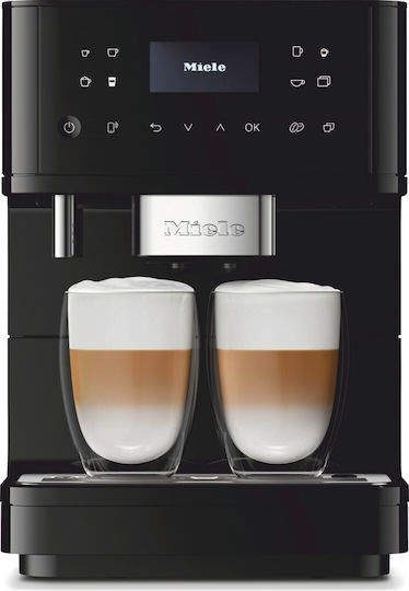 Miele CM 6160 Automatische Espressomaschine 1500W Druck 15bar mit Mahlwerk und Wi-Fi Schwarz