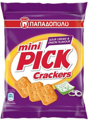 Παπαδοπούλου Crackers Mini Pick Smântână acră 1x70gr