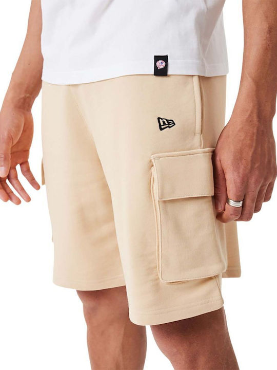 New Era Essentials Ανδρική Βερμούδα Cargo Μπεζ